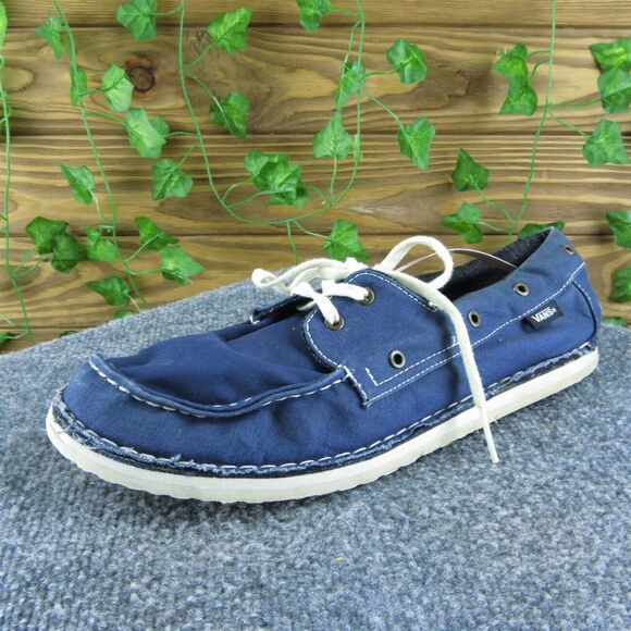 VANS Men's‎ Lightweight Boat Shoe Blue Fabric Size 11M Gently Used 2025 - Picture 1 of 7